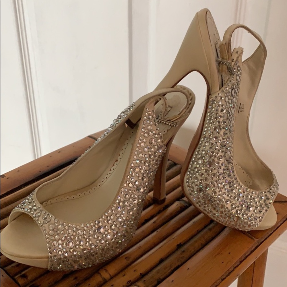 Beautiful crystal shoes